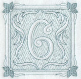 Victorian Scroll Number 6 (7.8 Inch) (Trapunto)