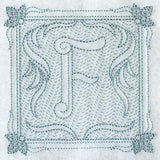 Victorian Scroll Letter F (7.8 Inch) (Trapunto)