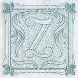 Victorian Scroll Letter Z (7.8 Inch) (Trapunto)
