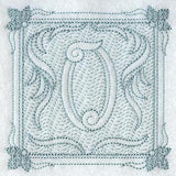 Victorian Scroll Number 0 (7.8 Inch) (Trapunto)