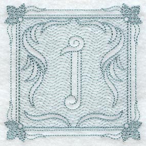 Victorian Scroll Number 1 (7.8 Inch) (Trapunto)