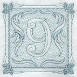 Victorian Scroll Number 9 (7.8 Inch) (Trapunto)