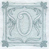 Victorian Scroll Letter O (7.8 Inch) (Trapunto)