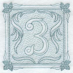 Victorian Scroll Number 3 (7.8 Inch) (Trapunto)