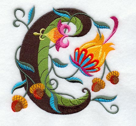 Jacobean Letter C (5 Inch)