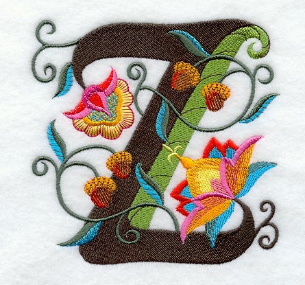 Jacobean Letter Z (5 Inch)