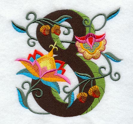 Jacobean Number 8 (5 Inch)