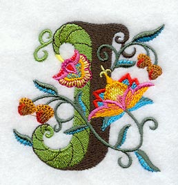 Jacobean Letter J (5 Inch)