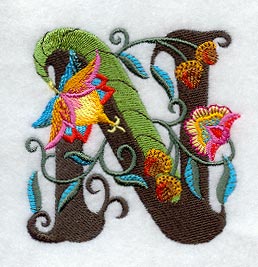 Jacobean Letter N (5 Inch)