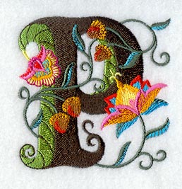 Jacobean Letter P (5 Inch)