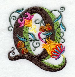 Jacobean Letter Q (5 Inch)