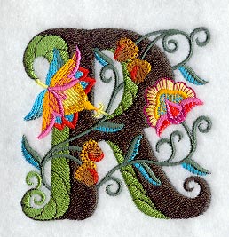 Jacobean Letter R (5 Inch)