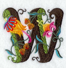 Jacobean Letter W (5 Inch)