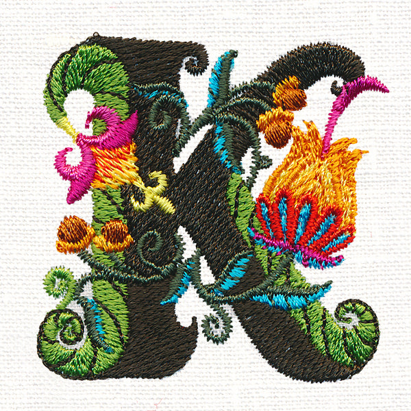 Jacobean Letter K (5 Inch)
