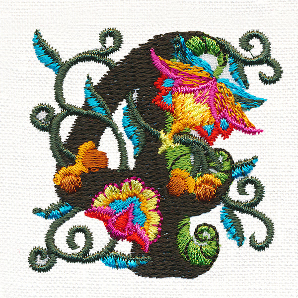 Jacobean Number 4 (5 Inch)