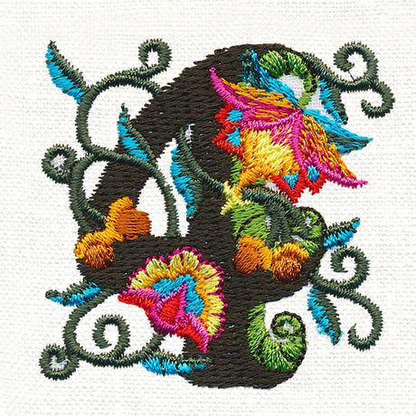 Jacobean Number 4 (5 Inch)