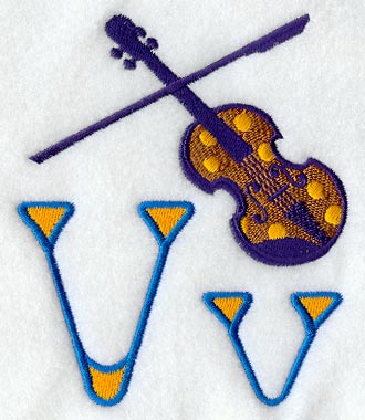 My First Alphabet Letter V