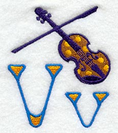 My First Alphabet Letter V