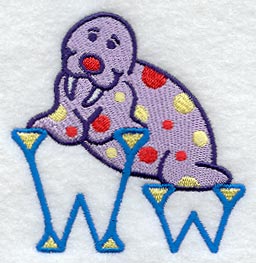 My First Alphabet Letter W