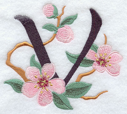 Brushstroke Letter V (5 Inch)