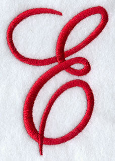Monogram Script Letter E - 4 Inch