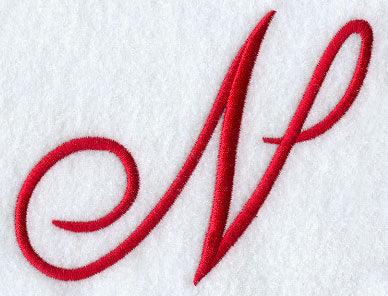 Monogram Script Letter N - 4 Inch