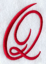 Monogram Script Letter Q - 4 Inch
