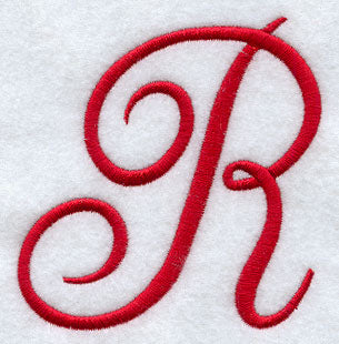 Monogram Script Letter R - 4 Inch