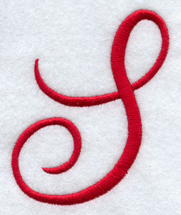 Monogram Script Letter S - 4 Inch