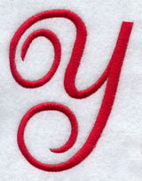 Monogram Script Letter Y - 4 Inch
