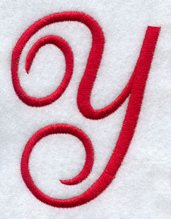 Monogram Script Letter Y - 4 Inch