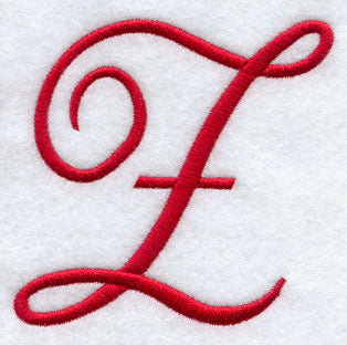 Monogram Script Letter Z - 4 Inch