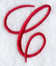 Monogram Script Letter C - 4 Inch