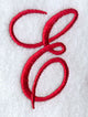 Monogram Script Letter E - 4 Inch