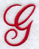 Monogram Script Letter G - 4 Inch