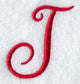 Monogram Script Letter J - 4 Inch