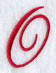 Monogram Script Letter O - 4 Inch