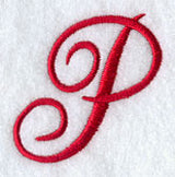 Monogram Script Letter P - 4 Inch