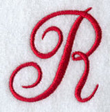Monogram Script Letter R - 4 Inch