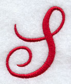 Monogram Script Letter S - 4 Inch