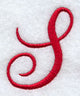 Monogram Script Letter S - 4 Inch