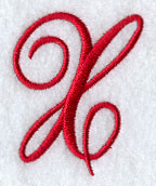 Monogram Script Letter X - 4 Inch