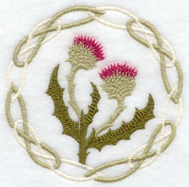 Thistle and Knotwork (Thick Thread)