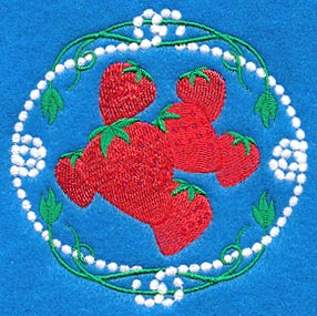 Strawberry Circle (Candlewicking)