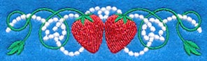 Strawberry Border (Candlewicking)