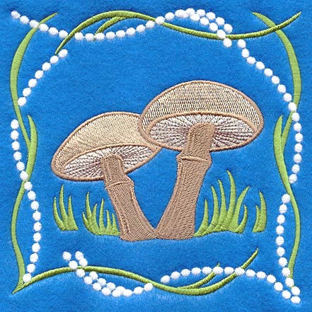 Mushroom Square (Candlewicking)