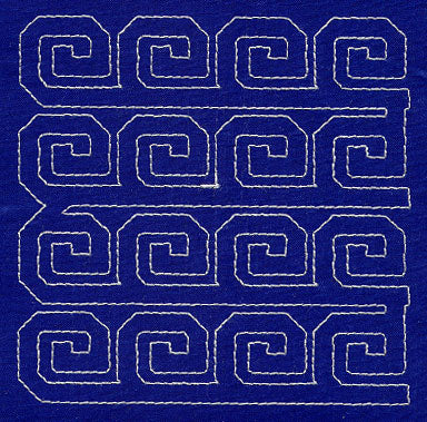 Sayagata Sashiko Square