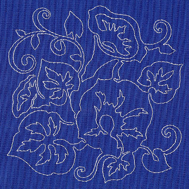 Morning Glory Sashiko Square (Single Run)