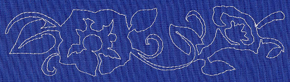 Morning Glory Sashiko Border (Single Run)