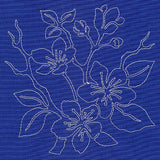 Cherry Blossom Sashiko Square (Single Run)